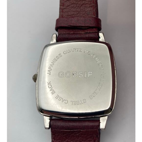 Gossip Women's Quartz Watch 30mm Adjustable Pebbled Red Band - New Battery - Picture 3 of 7
